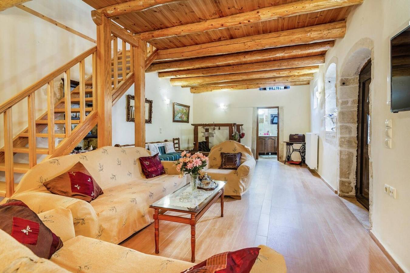 Ferienhaus für 5 Personen mit Terrasse in Tzitzifes, Chania und Umgebung