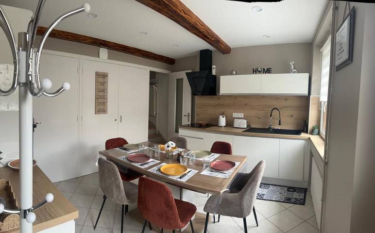 Location de vacances pour 10 personnes, avec jardin à Colombier-Saugnieu