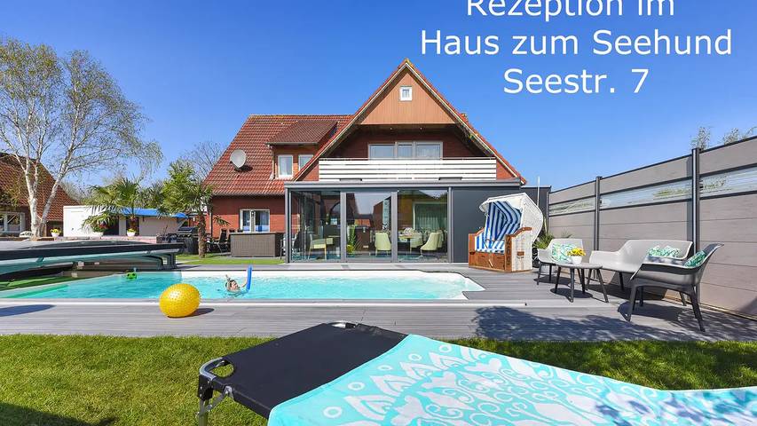 Ferienwohnung für 4 Personen, mit Garten und Pool sowie Terrasse