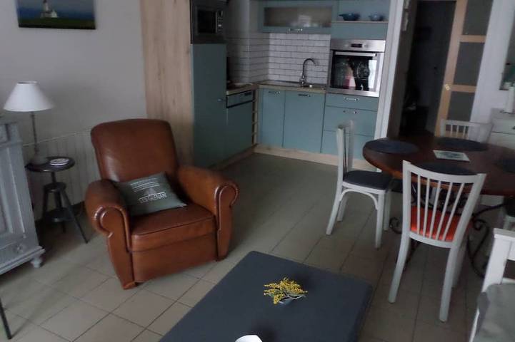 Location de vacances pour 3 personnes, avec Terrasse et Jardin dans Plage Kerleven