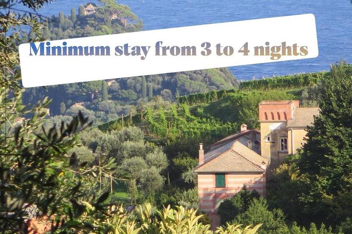 Zakwaterowanie u rodziny goszczącej dla 2 osób, z widok i ogród oraz taras w Portofino