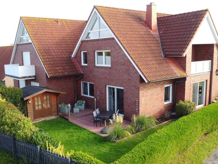 Ferienwohnung für 5 Personen, mit Terrasse und Garten in Carolinensiel