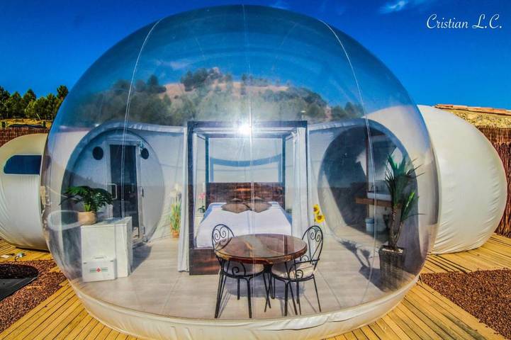 Camping para 2 personas, con vistas además de jardín y terraza, Se admiten mascotas en Castilla-La Mancha