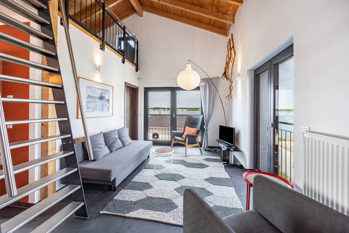 Ferienwohnung für 6 Personen, mit Seeblick im Leipziger Neuseenland