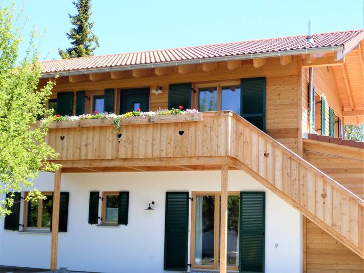 Ferienwohnung für 3 Personen, mit Balkon und Terrasse sowie Garten in Kiefersfelden