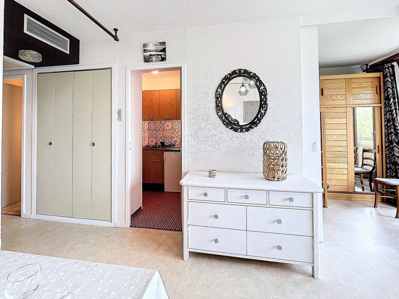 Estudio entero, Apartamento luminoso con balcón y vistas a las pistas, 5 pers. in La Toussuire, Fontcouverte-la Toussuire