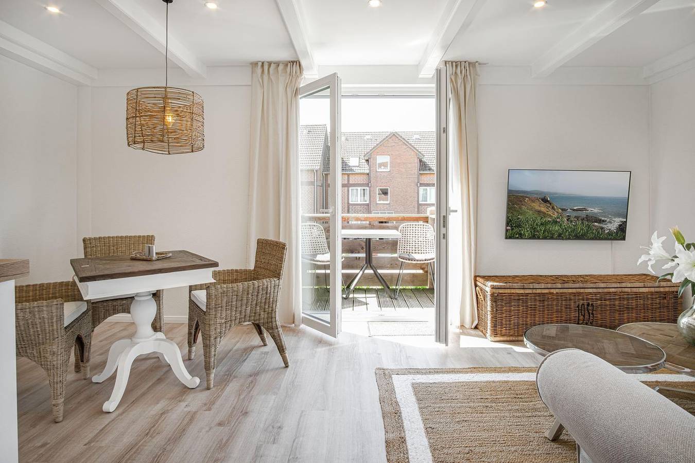 Ganze Wohnung, Ferienwohnung 'Kegelrobbe' mit Balkon für entspannte Auszeiten in Pellworm, Nordfriesische Inseln