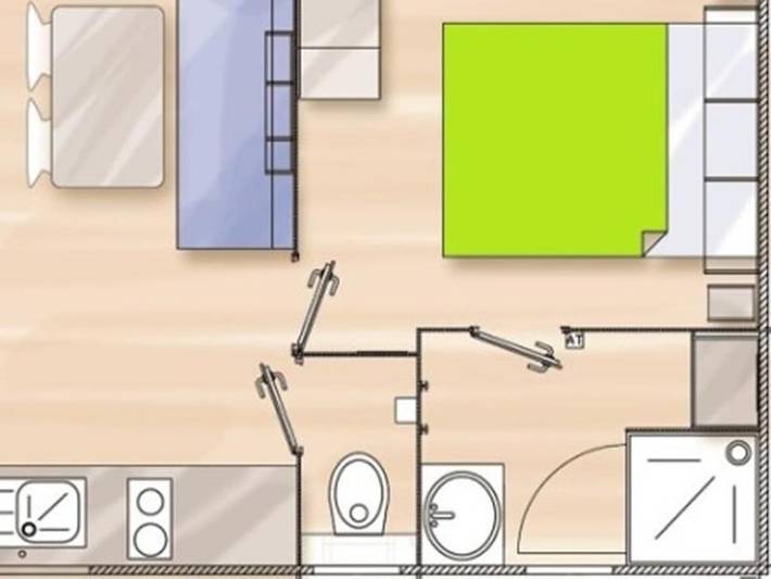 Mobil home pour 2 personnes, avec bassin pour enfant à Jumièges - 4