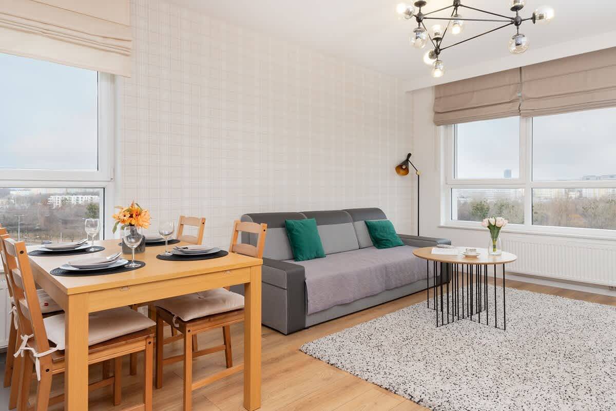 Cały apartament, Spacious Apartment on the 9th Floor | Parking | Close to the Beach in Brzeźno (Gdańsk), Gdańsk