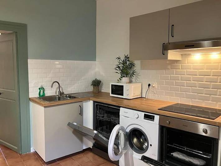 Appartement de vacances pour 4 personnes, avec Terrasse ainsi que Jardin et Vue