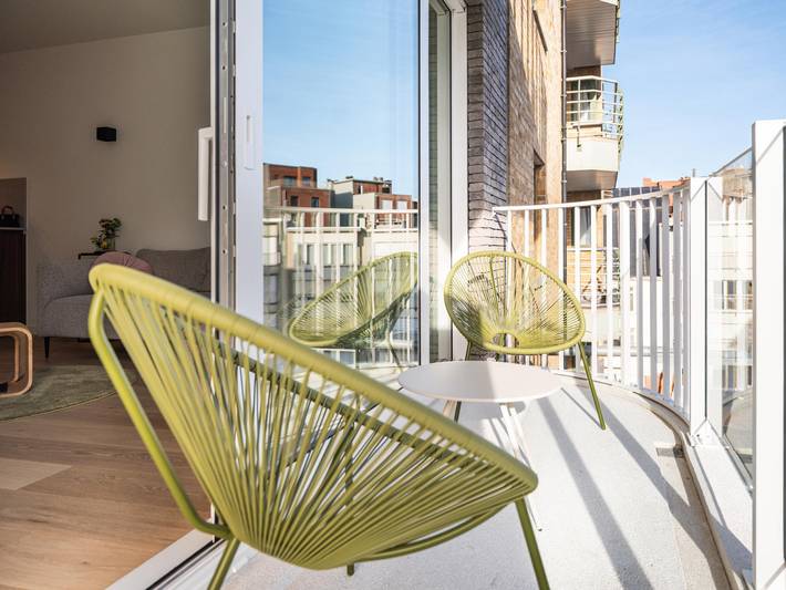 Gîte pour 4 personnes, avec balcon dans Coxyde-les-Bains