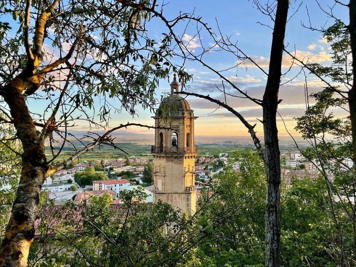 Cama y desayuno para 2 personas, con Balcón además de Terraza y Vistas en Labastida