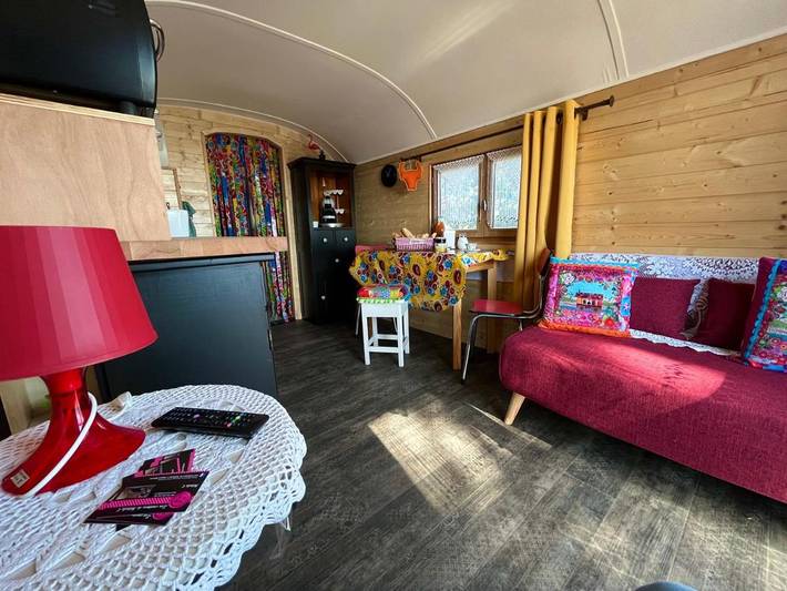 Appartement de vacances pour 2 personnes, avec Terrasse et Jardin ainsi que Piscine et Vue