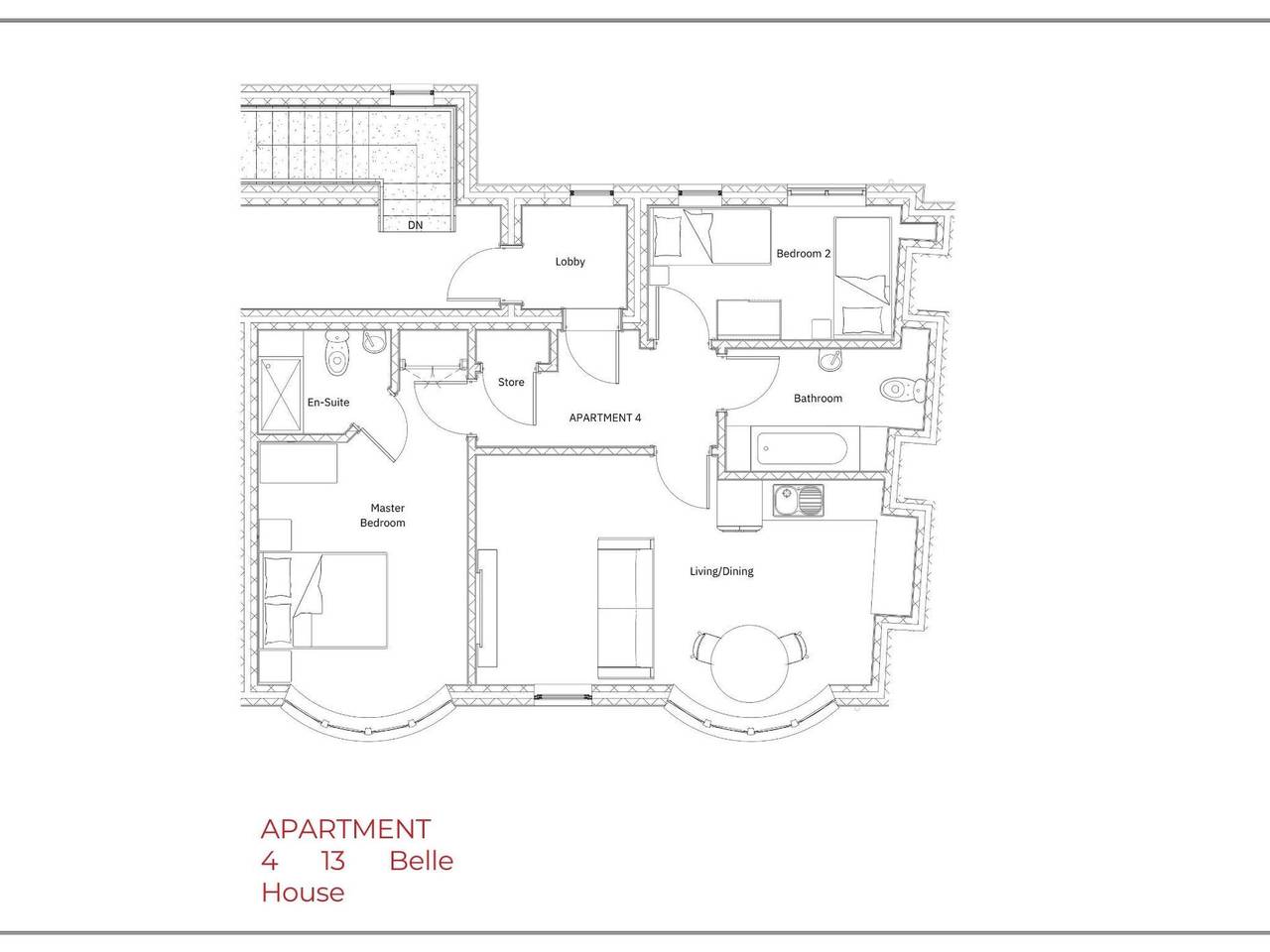 Entire apartment, Belle House, Apt 4 in Filey, North Yorkshire