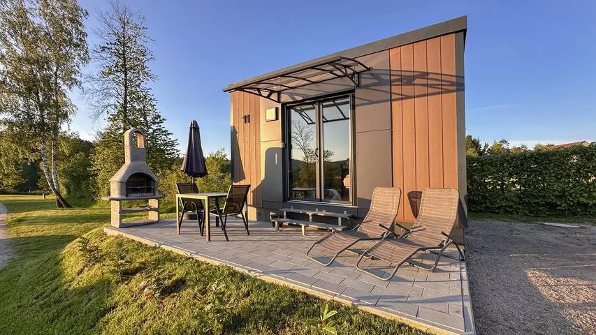 Ferienhaus für 3 Personen, mit Garten
