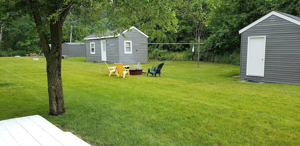 Das Bootshaus-Häuschen in Burtchville Township, Huronsee