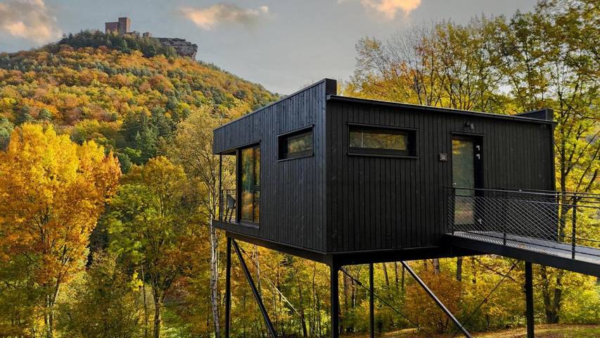 Ferienhaus für 4 Personen, mit Ausblick und Terrasse in Annweiler
