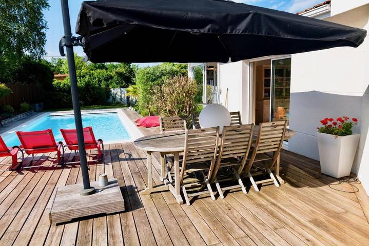 Location de vacances pour 8 personnes, avec jardin ainsi que piscine et vue, animaux acceptés à Le Porge - 2