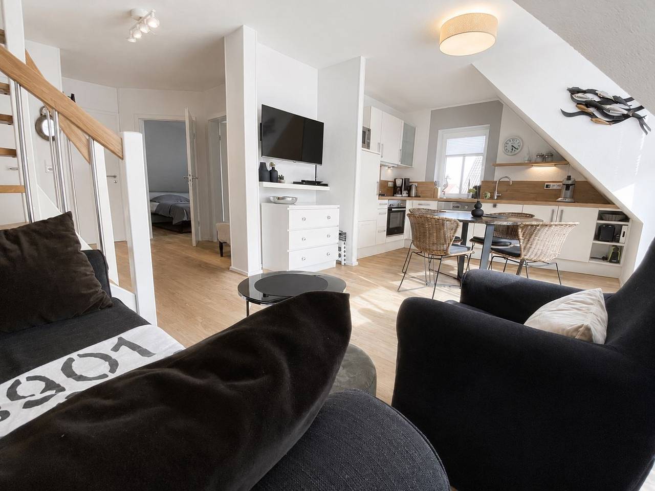 Apartamento entero, Komfortable Ferienwohnung mit Balkon, Garten und moderner Ausstattung in Strand Norddeich, Norddeich