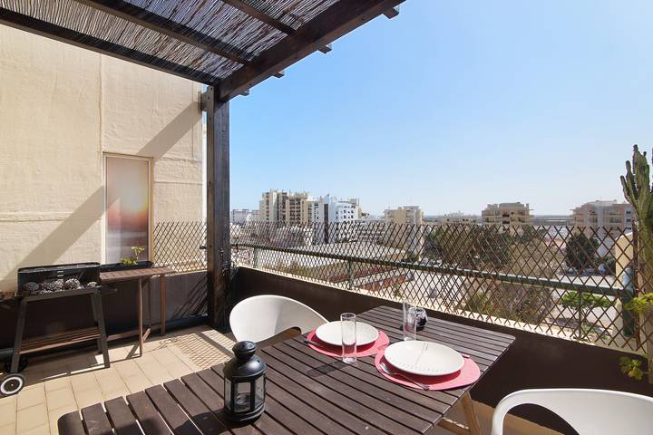 Apartament wakacyjny dla 3 osób, z balkon w Faro