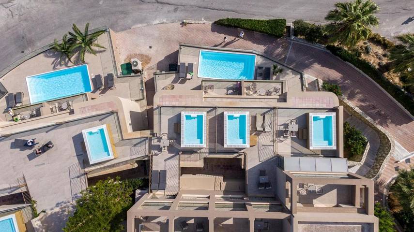 Ferienanlage für 3 Personen, mit Garten und Kinderpool sowie Pool und Ausblick auf Kreta - 3