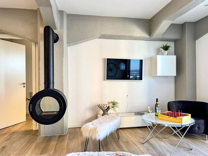 Ferienwohnung für 3 Personen, mit Seeblick und Ausblick sowie Balkon in Barth