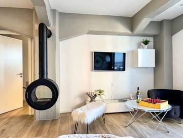 Ferienwohnung für 3 Personen, mit Ausblick und Balkon sowie Seeblick in Barth