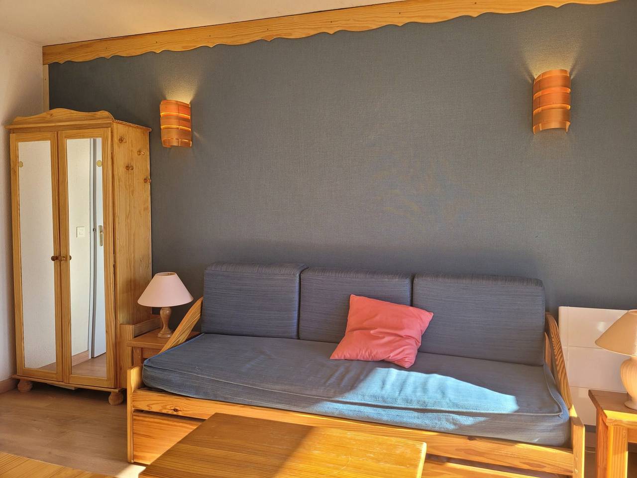 Estudio entero, Luminoso estudio 4 pers, balcón vista a valle in Pra-Loup, Uvernet-Fours