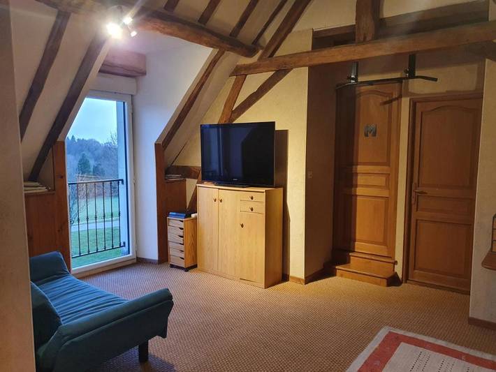 Location de vacances pour 2 personnes, avec terrasse ainsi que jardin et vue, animaux acceptés à Marigné-Laillé - 3