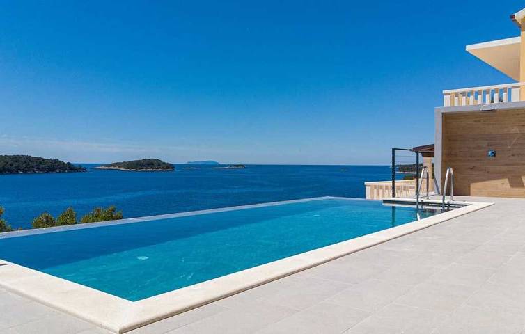 Villa pour 4 personnes, avec piscine ainsi que vue et vue sur l’océan en Korcula - 3