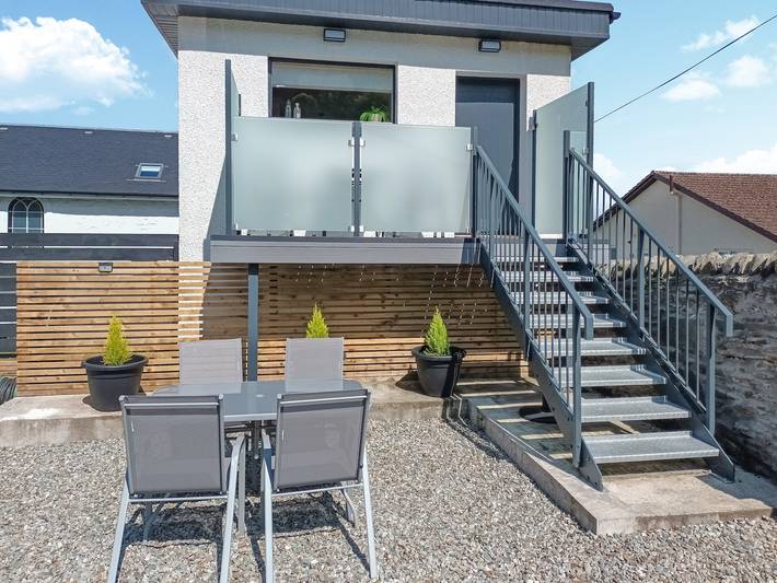 Log cabin for 4 people, with garden in Dunoon