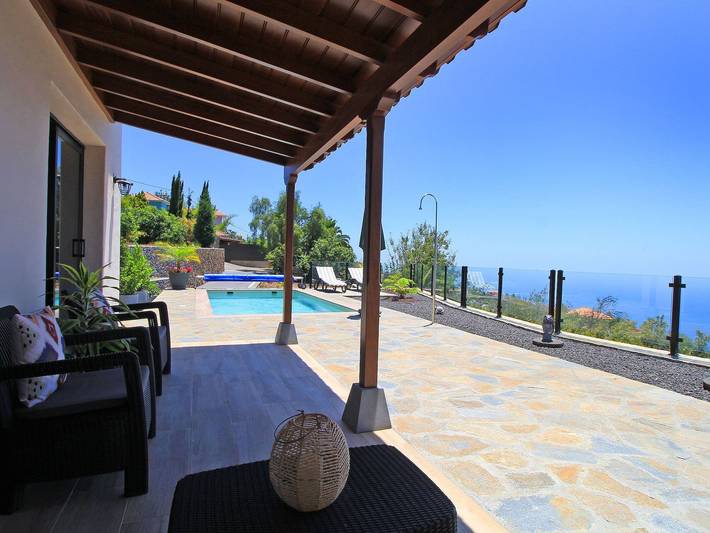 Ferienhaus für 5 Personen, mit Pool und Garten sowie Terrasse und Ausblick auf La Palma - 2