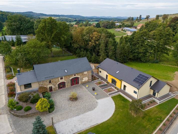 Ferienwohnung für 2 Personen, mit Terrasse und Garten sowie Ausblick in Doberschau-Gaußig