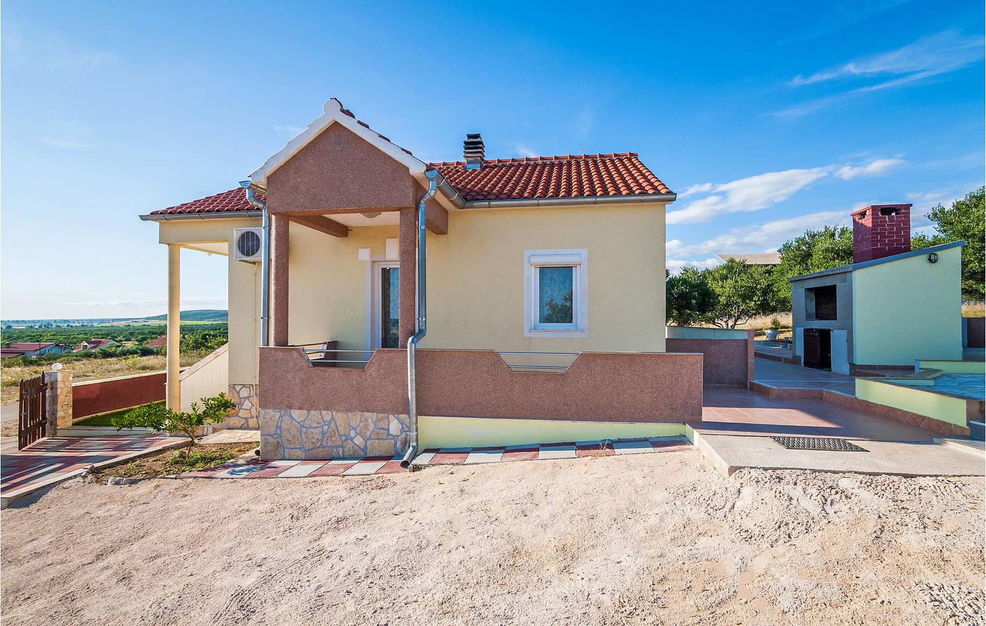 Ferienhaus für 6 Personen mit Seeblick in Pakostane, Zadar