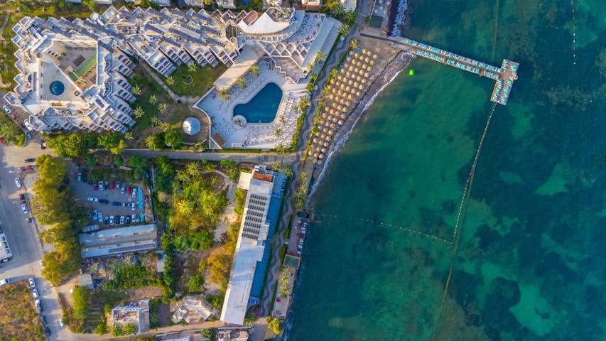 Hotel für 2 Personen, mit Ausblick und Garten sowie Pool und Sauna, kinderfreundlich in Bodrum
