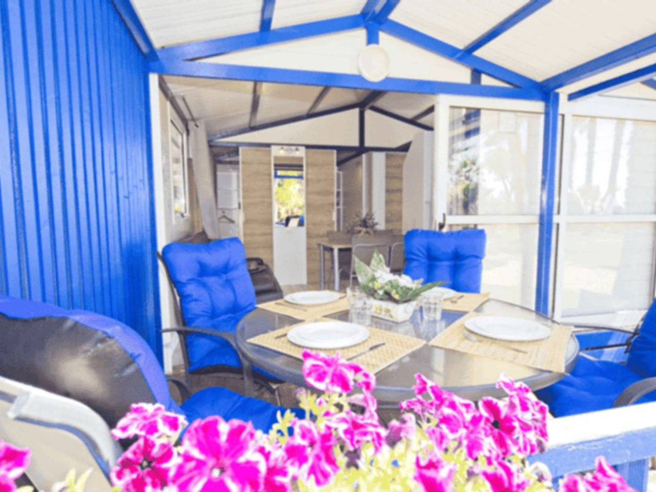 Bungalow con aire acondicionado, mascotas Ok - 5 pers. in Alcanar, Costa Dorada