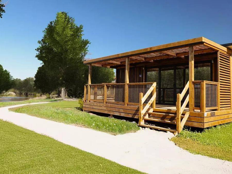 Camping Le Florenville - Villa 7 personen - Villa mit Wiesenblick 4 Zimmer 6/7 Personen + Tv in Florenville, Luxemburg Provinz