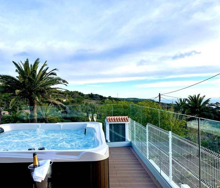 Landhaus für 6 Personen, mit Balkon und Terrasse sowie Garten und Ausblick auf La Gomera