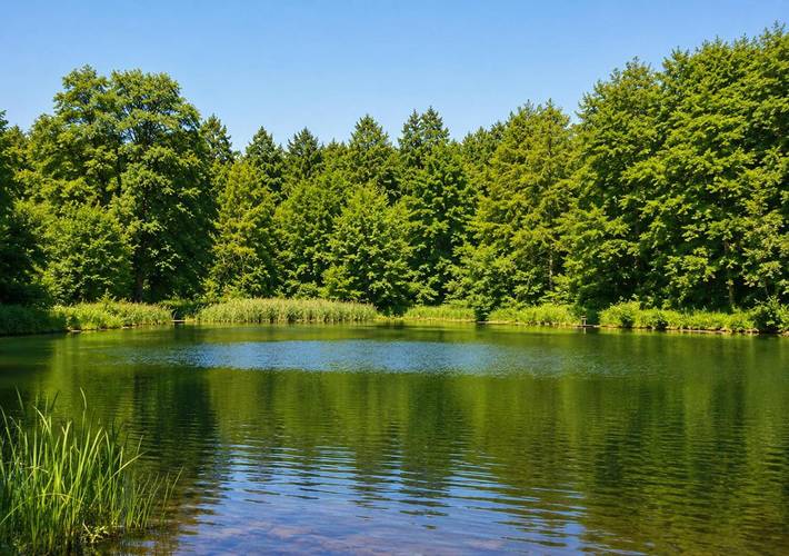 Ferienhaus für 5 Personen, mit Terrasse und Garten sowie Seeblick und Ausblick