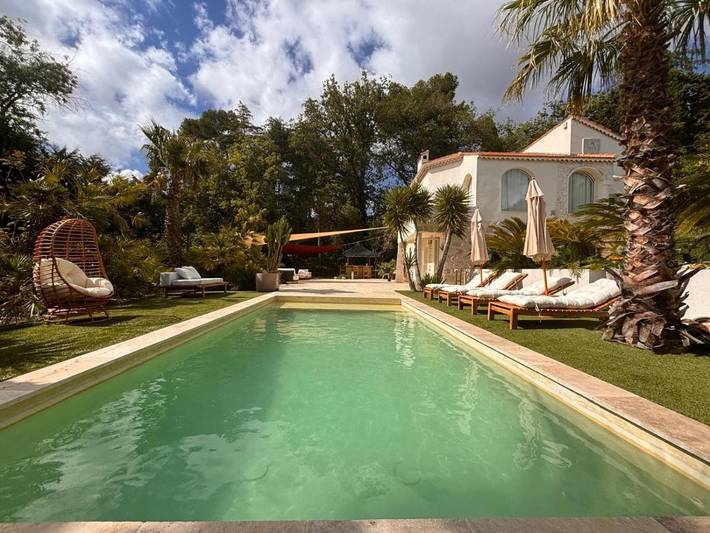 Villa pour 8 personnes, avec jardin ainsi que piscine et vue, adapté aux familles à Cagnes-sur-Mer - 4