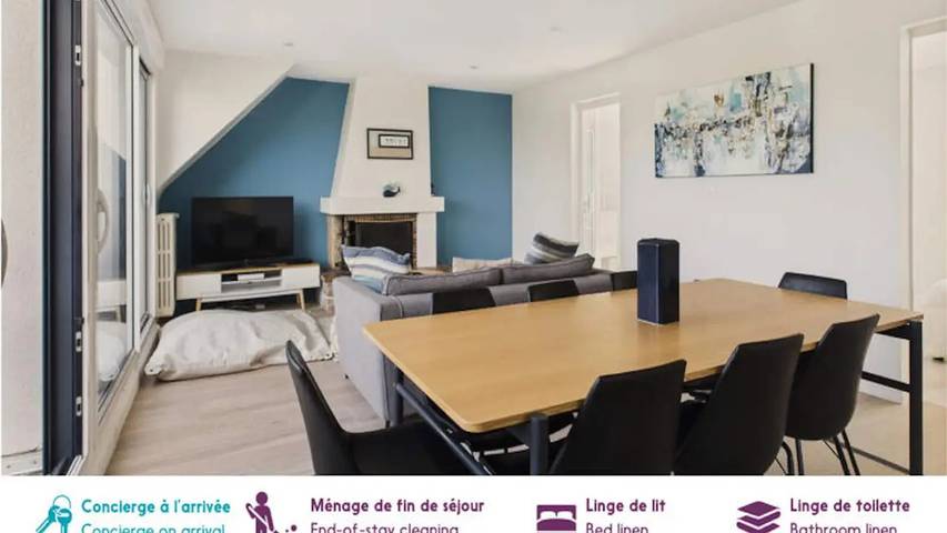 Gîte pour 9 personnes, avec balcon dans Plage Bonne-Source - 3