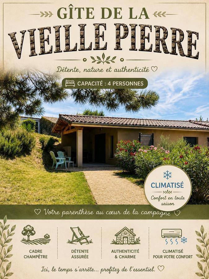 Maison de vacances pour 4 personnes, avec jardin et vue