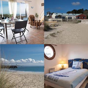 Gîte pour 4 personnes, avec vue et terrasse, animaux acceptés dans Plage Tres-Cadec