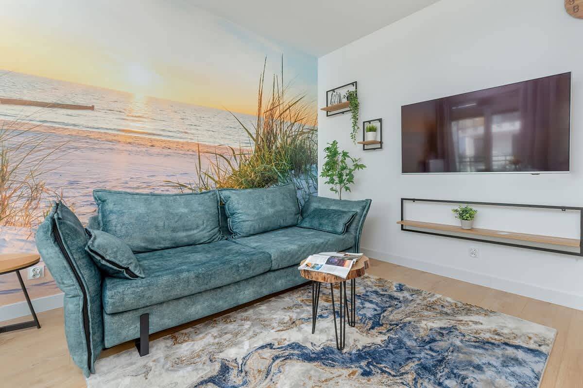 Ganze Wohnung, Stylish Apartment with Balcony | Parking | Close to the Beach in Puck, Polnische Ostsee
