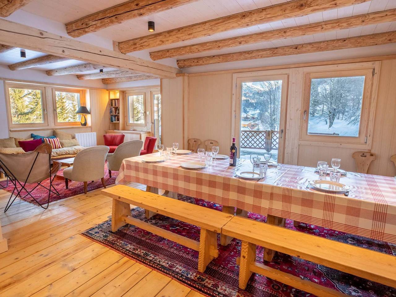 Chalet espacioso en Méribel con terraza soleada y chimenea in Méribel, Les Allues