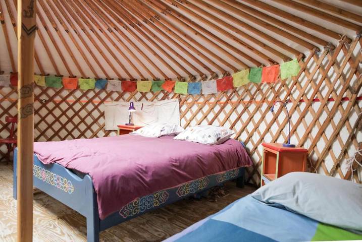 Tente pour 5 personnes, avec jardin et vue dans les Pyrénées-Orientales - 4