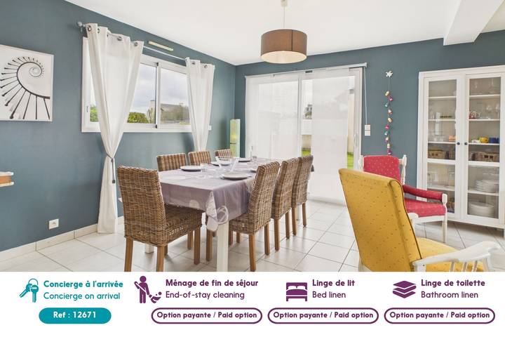 Location de vacances pour 6 personnes, avec jardin et terrasse à Guissény - 3