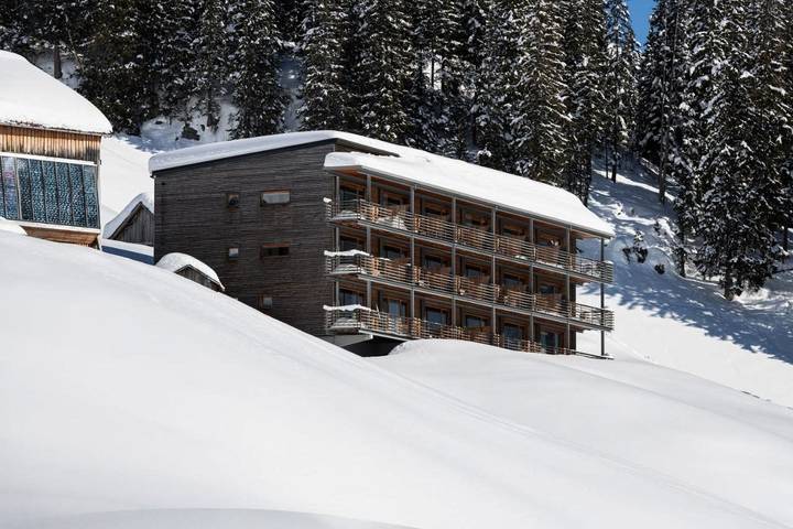 Ferienwohnung für 4 Personen, mit Ausblick und Terrasse, mit Haustier in Warth - 2