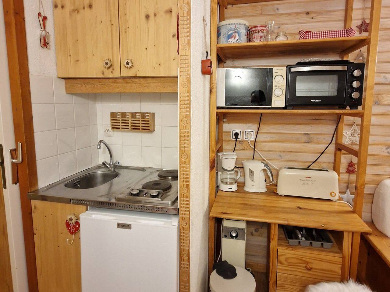 Ganzes Studio, Charmantes Studio für 2-3 Pers., 17m², südlich in Valfréjus in Valfréjus, Modane