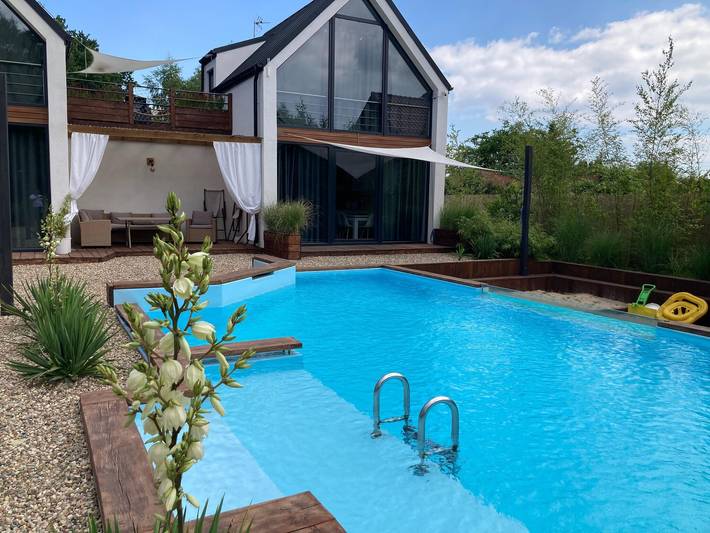 Ferienhaus in Świnoujście mit Pool in Swinemünde, Stettiner Haff